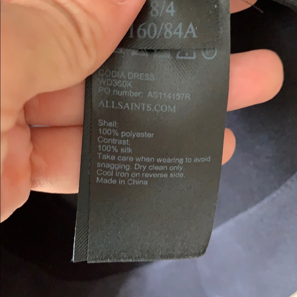NWT All Saints black Dress - Picture 7 of 8